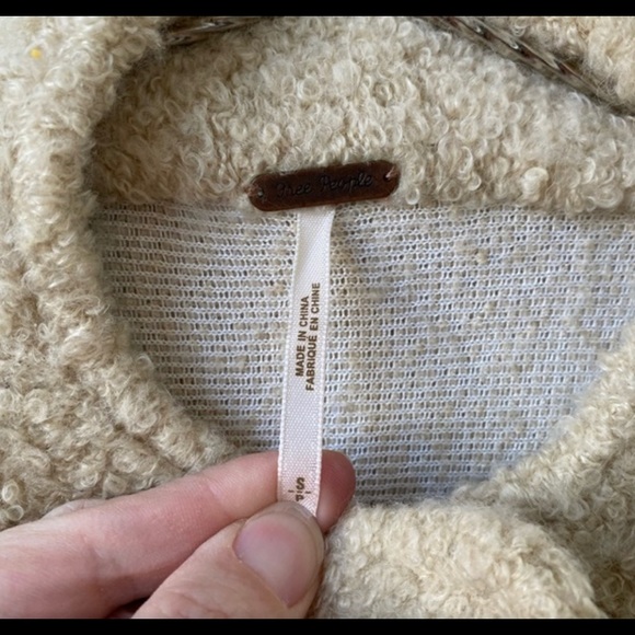 Free People Military Style Sweater Jacket Blazer - Picture 5 of 9